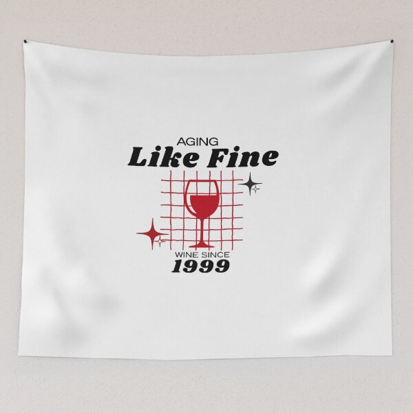 Item preview, Aging Like Fine Wine Since 1999 | Funny 1999 Birthday Wine Lover Shirt designed and sold by luckyhue.