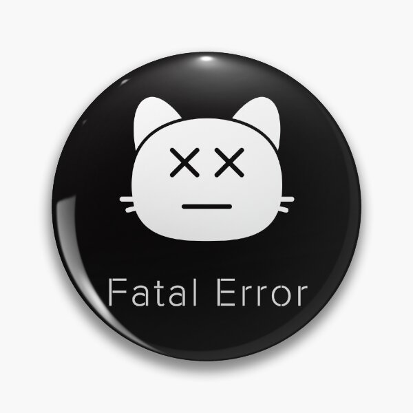 Item preview, Fatal Error Cat – Funny System Crash Minimal Cat Meme Design designed and sold by ContigoART.