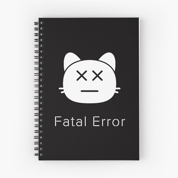 Item preview, Fatal Error Cat – Funny System Crash Minimal Cat Meme Design designed and sold by ContigoART.