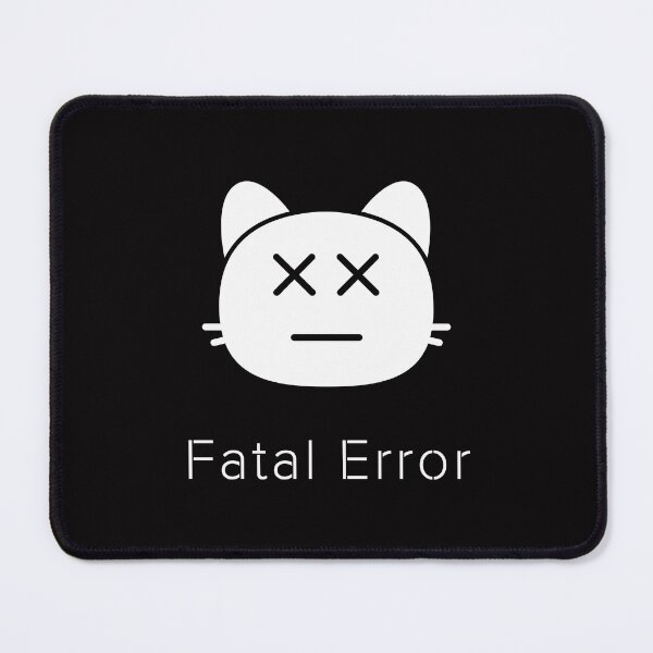 Item preview, Fatal Error Cat – Funny System Crash Minimal Cat Meme Design designed and sold by ContigoART.