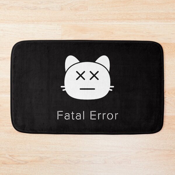 Item preview, Fatal Error Cat – Funny System Crash Minimal Cat Meme Design designed and sold by ContigoART.