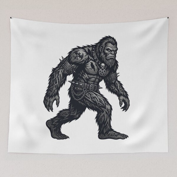 Item preview, Neo Goth Bigfoot - Norse Viking Gothic Sasquatch Cryptidcore Design designed and sold by Spank My Yeti.