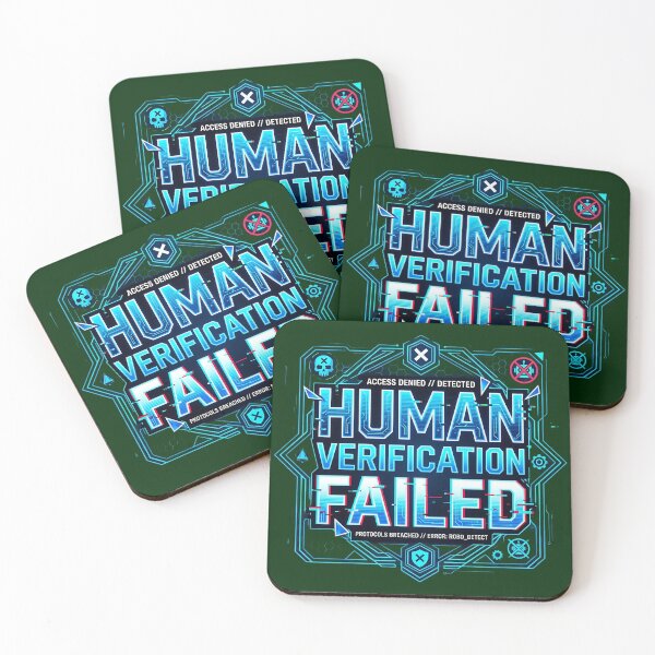 Item preview, Human Verification Failed | 403 Robot Detected Cyberpunk Design designed and sold by Bhaskar Digital Art.