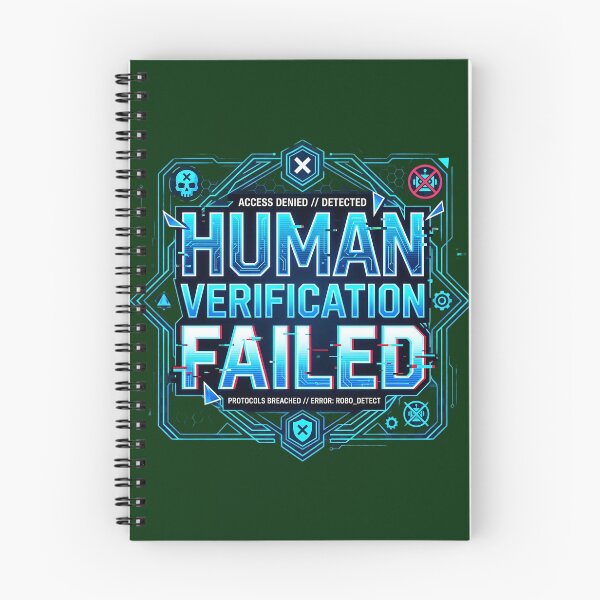 Item preview, Human Verification Failed | 403 Robot Detected Cyberpunk Design designed and sold by Bhaskar Digital Art.