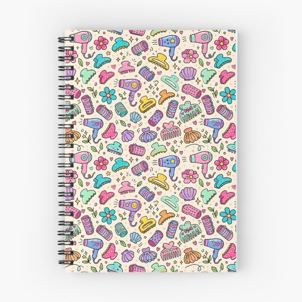 Item preview, Salon Accessories Seamless Pattern Hair Stylist Beauty Doodles designed and sold by SplashTastic.