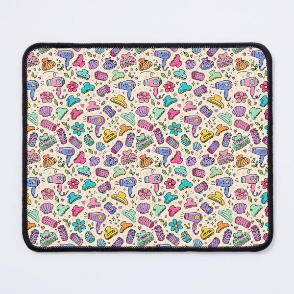 Item preview, Salon Accessories Seamless Pattern Hair Stylist Beauty Doodles designed and sold by SplashTastic.