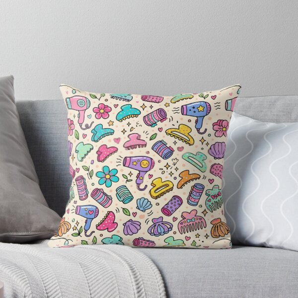 Item preview, Salon Accessories Seamless Pattern Hair Stylist Beauty Doodles designed and sold by SplashTastic.