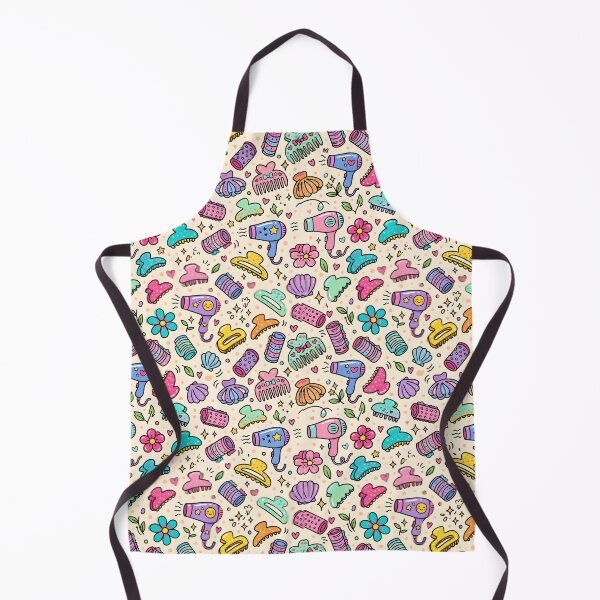 Item preview, Salon Accessories Seamless Pattern Hair Stylist Beauty Doodles designed and sold by SplashTastic.