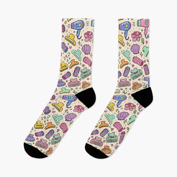 Item preview, Salon Accessories Seamless Pattern Hair Stylist Beauty Doodles designed and sold by SplashTastic.