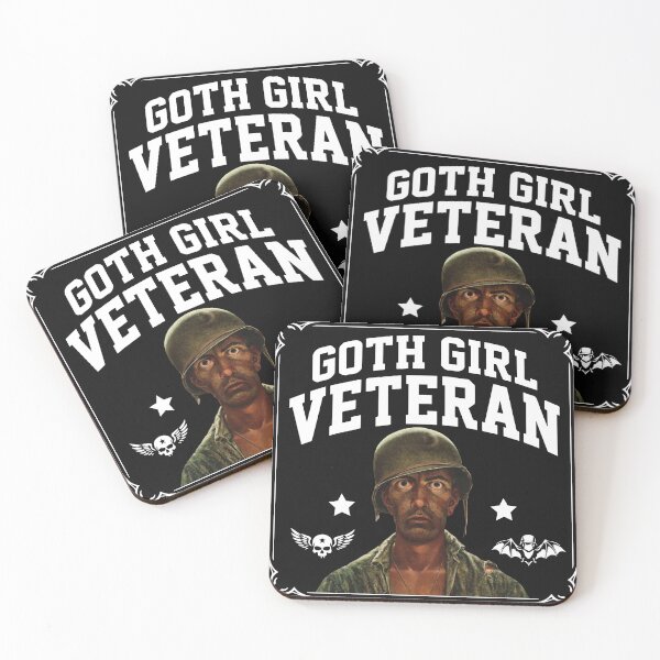 Artikelvorschau, Goth Girl Veteran - Dark Humor Meme entworfen und verkauft von LuksTEESred.