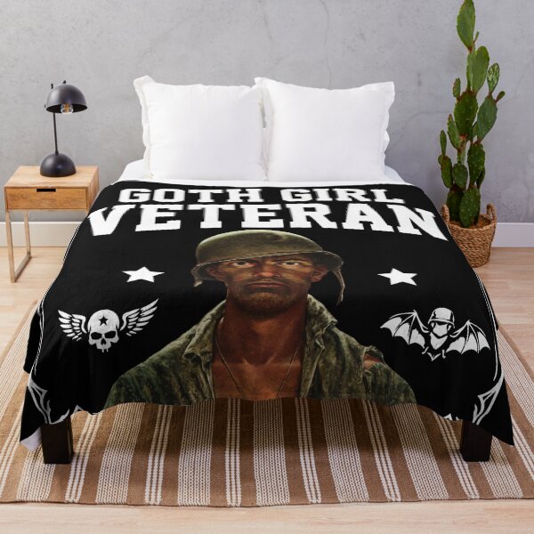 Item preview, Goth Girl Veteran - Dark Humor Meme designed and sold by LuksTEESred.