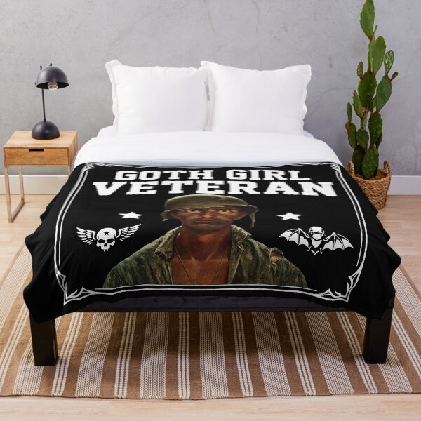 Item preview, Goth Girl Veteran - Dark Humor Meme designed and sold by LuksTEESred.
