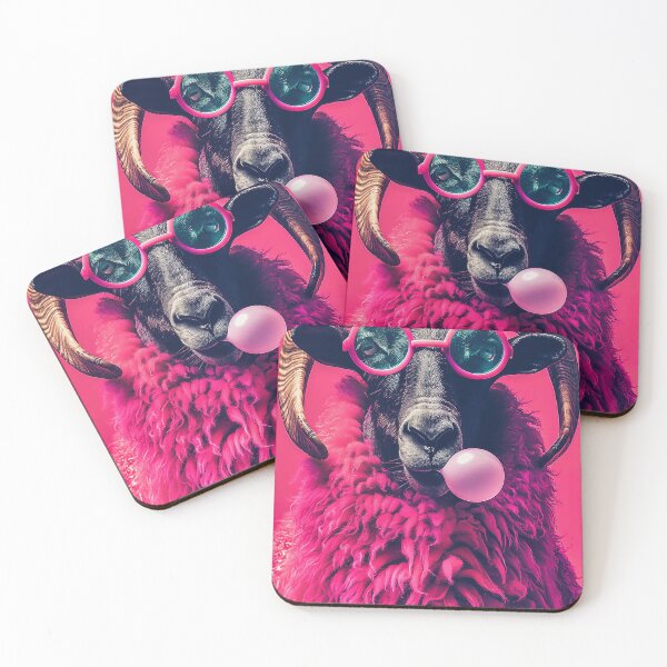 Item preview, Pink Funky Ram Sunglasses Bubble Gum designed and sold by jamesthomasw.
