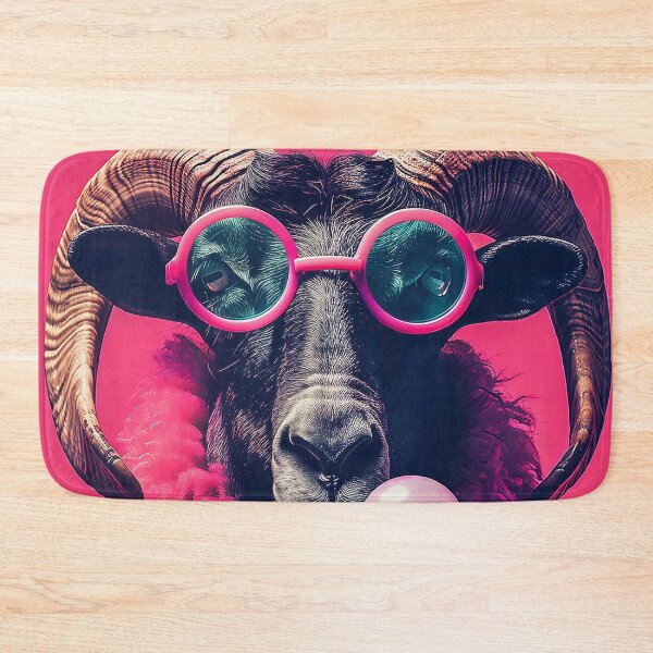 Artikelvorschau, Pinke, flippige Widder-Sonnenbrille, Kaugummi entworfen und verkauft von jamesthomasw.