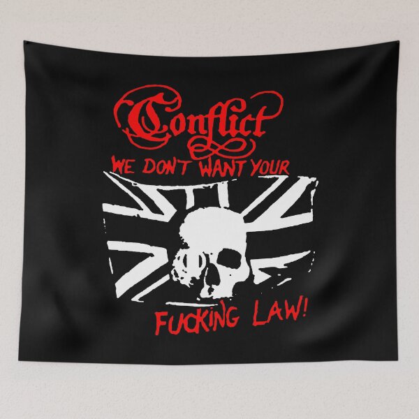 Item preview, Red Typography Punk Rock Silhouette designed and sold by billiasbros.