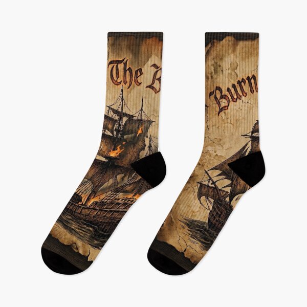Item preview, Burn The Boats Vintage Ship Motivation designed and sold by Flirt-Teez.