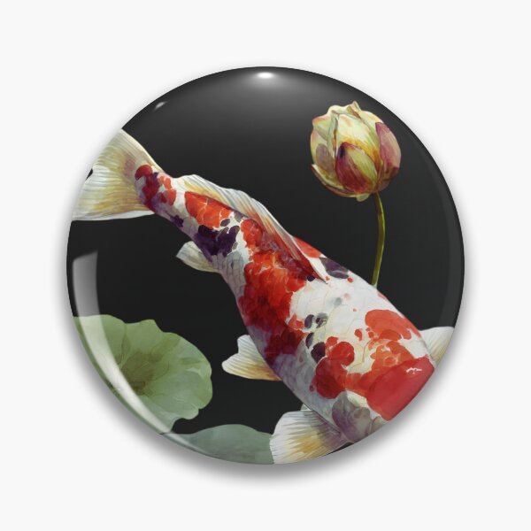 Item preview, Serenity Koi Fish Wall Art Printable, Japanese Zen Decor, Lotus Watercolor Print designed and sold by ChloeDesigns401.