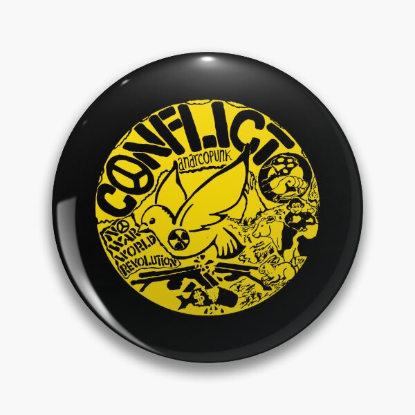 Item preview, Yellow Silhouette Frame Crust Punk designed and sold by billiasbros.