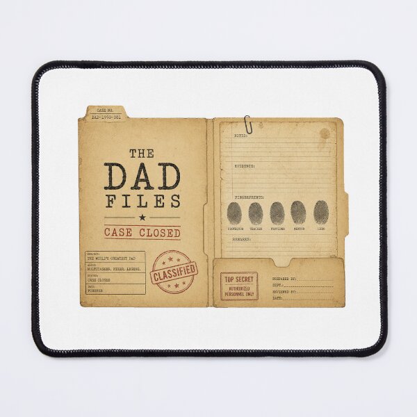 Item preview, The Dad Files Case Closed Vintage Detective Father's Day Gift designed and sold by Amnesia-Proto.