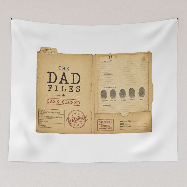 Item preview, The Dad Files Case Closed Vintage Detective Father's Day Gift designed and sold by Amnesia-Proto.