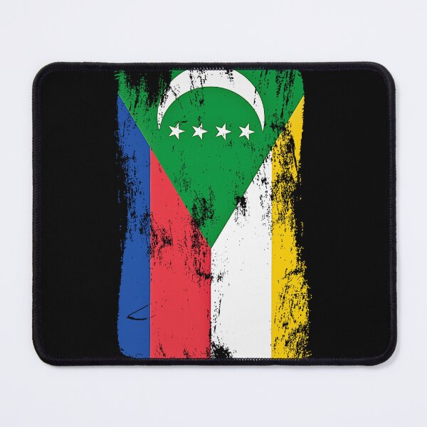 Item preview, Comoros Flag Distressed Paint Brush Stroke designed and sold by Danny-Arts1.