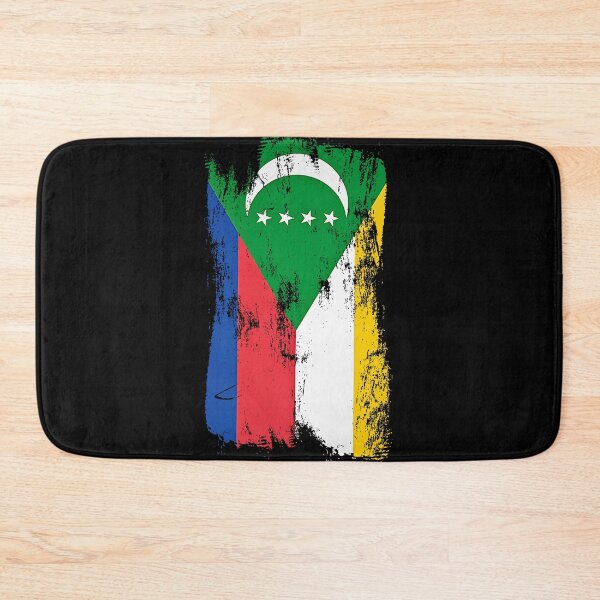 Item preview, Comoros Flag Distressed Paint Brush Stroke designed and sold by Danny-Arts1.