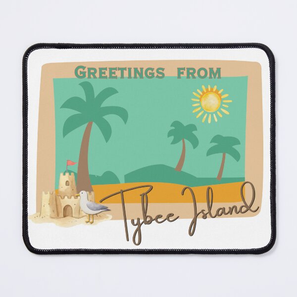 Item preview, Greetings from Tybee Island | Retro Postcard Beach Design Georgia designed and sold by DonnaRaine.