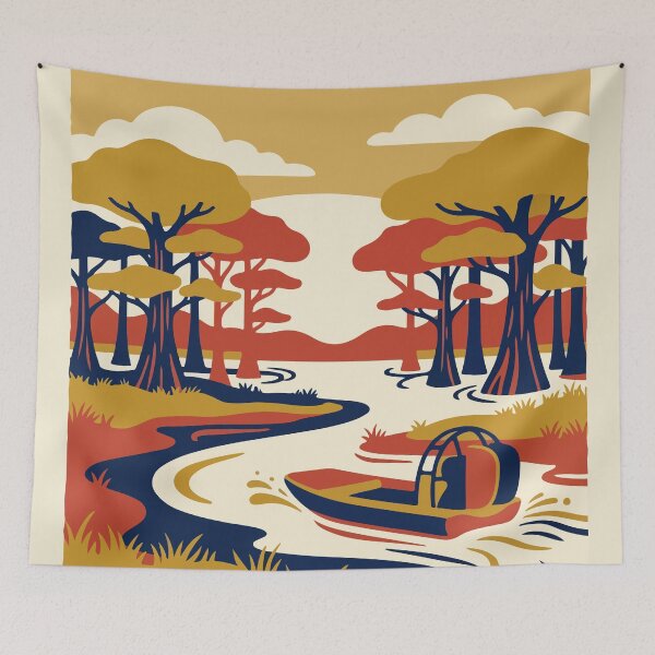 Item preview, Everglades National Park USA Travel Vintage designed and sold by RareDeerArt.