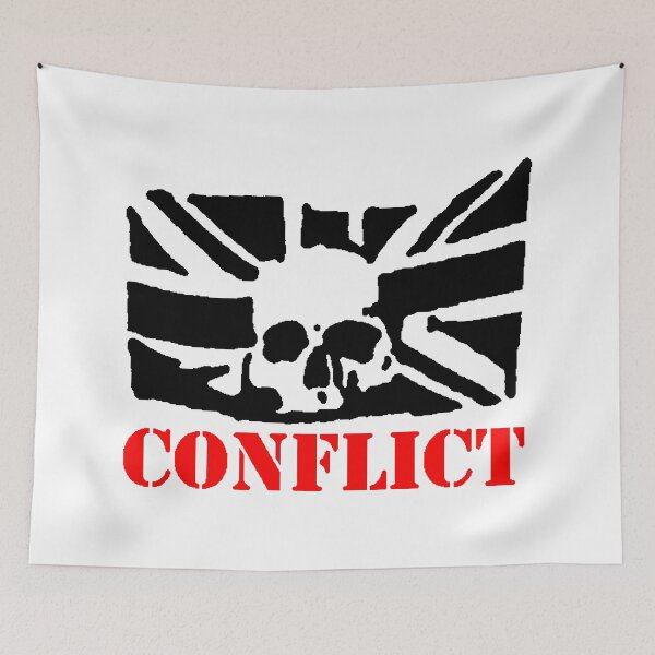 Item preview, Red Typography Crust Punk Black Flag designed and sold by billiasbros.