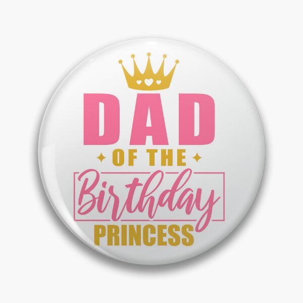 Item preview, Dad Of The Birthday Princess Crown designed and sold by Sticky Canvas.