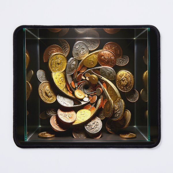 Item preview, Artistry in Every Asset Museum Coin Display: Premium Wealth Portfolio Canvas designed and sold by Creative-RE.