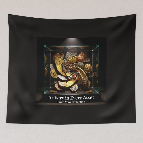 Item preview, Artistry in Every Asset Museum Coin Display: Premium Wealth Portfolio Canvas designed and sold by Creative-RE.