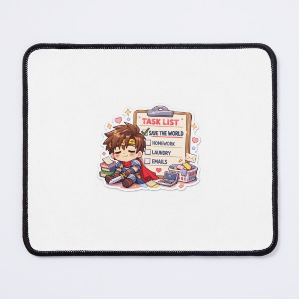 Item preview, Hero To Do List Sticker Kawaii Anime Humor for Students, Gamers & Otakus designed and sold by CutePrintCorner.