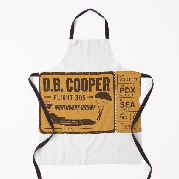 Item preview, D.B. Cooper Flight 305 Northwest Orient Vintage Unsolved Mystery designed and sold by Amnesia-Proto.