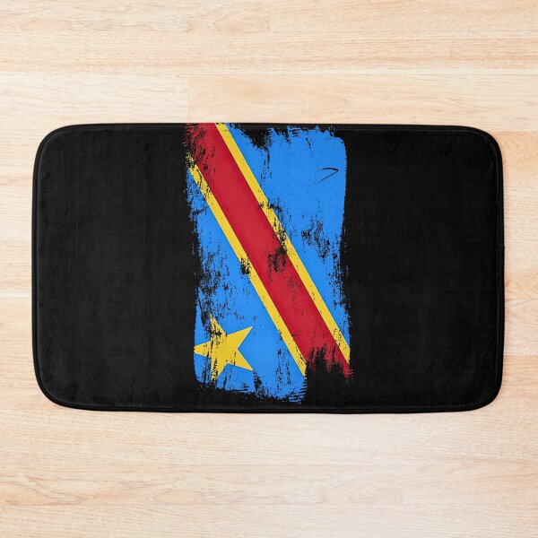 Aperçu de l'œuvre Drapeau de la RD Congo effet vieilli, coup de pinceau créée et vendue par Danny-Arts1.