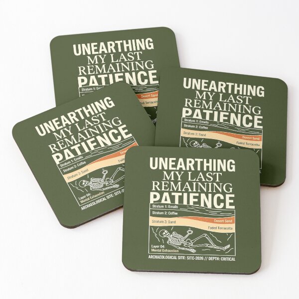 Item preview, Unearthing My Last Remaining Patience Archaeology Shirt | Funny Archaeologist T-Shirt | Geology Humor Tee | Science Gift | Fossil Hunter Apparel designed and sold by EIPTOW.