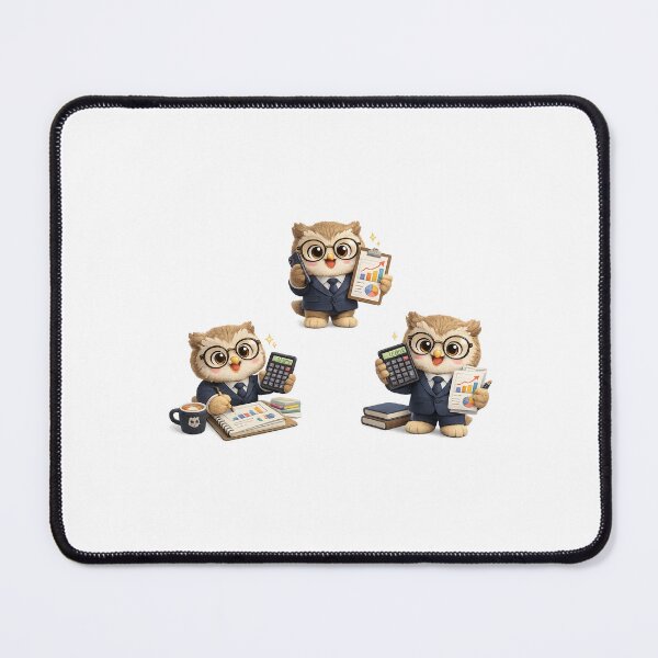 Item preview, Data Analyst Owl Mascot Sticker | Cute Smart Owl Kawaii Plush` designed and sold by Chinnibujji.
