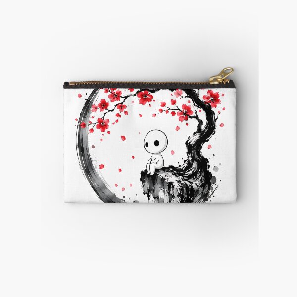 Item preview, Zen Kodama Under Cherry Blossom Tree - Japanese Sumi-e Art designed and sold by Jaideep Walia.