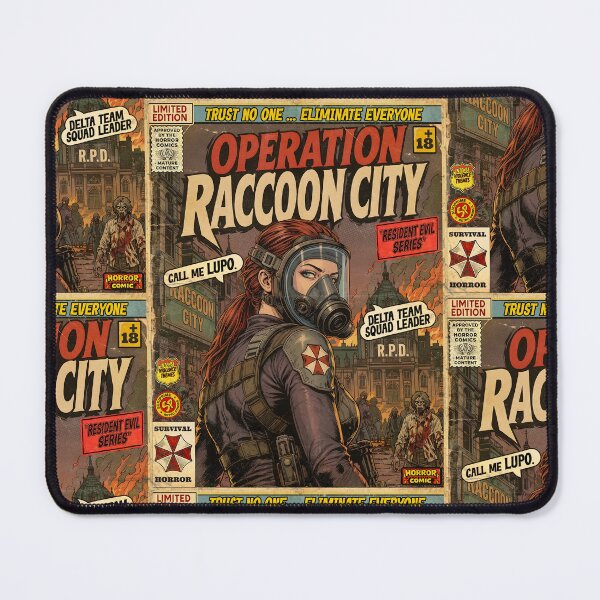 Item preview, Resident Evil Operation Raccoon City Lupo Vintage Retro Comic Cover Art designed and sold by Back2Collage.