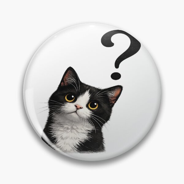 Item preview, Curious Cat? – Cute Question Mark Aesthetic designed and sold by Genzfirevibes.
