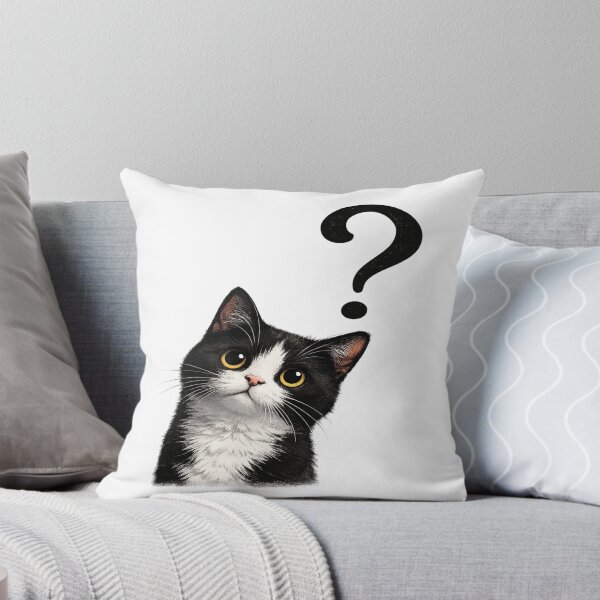 Item preview, Curious Cat? – Cute Question Mark Aesthetic designed and sold by Genzfirevibes.
