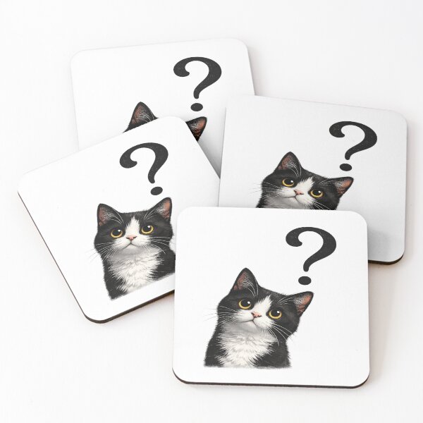 Item preview, Curious Cat? – Cute Question Mark Aesthetic designed and sold by Genzfirevibes.