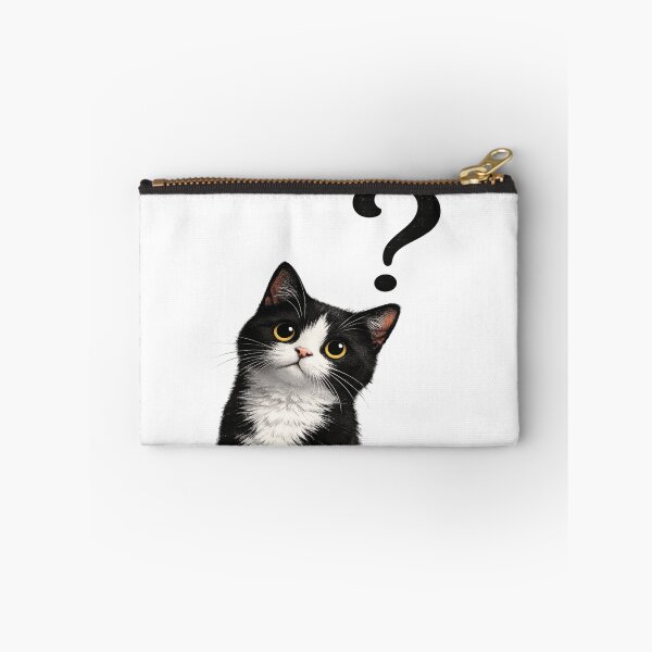 Item preview, Curious Cat? – Cute Question Mark Aesthetic designed and sold by Genzfirevibes.