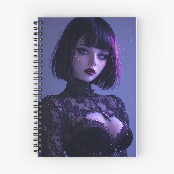 Item preview, Hot Halloween Anime Goth Girl Waifu 301 designed and sold by Your New Fixation.