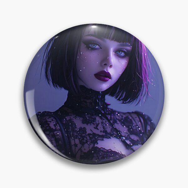 Item preview, Hot Halloween Anime Goth Girl Waifu 301 designed and sold by Your New Fixation.