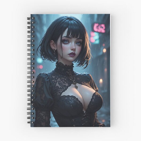 Item preview, Hot Halloween Anime Goth Girl Waifu 303 designed and sold by Your New Fixation.