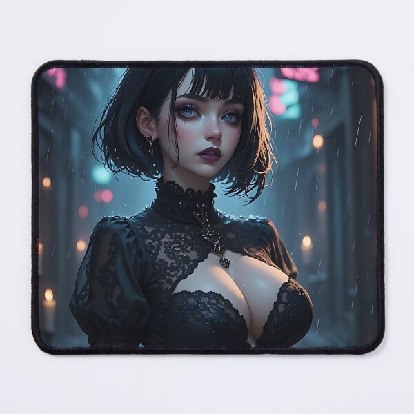 Item preview, Hot Halloween Anime Goth Girl Waifu 303 designed and sold by Your New Fixation.