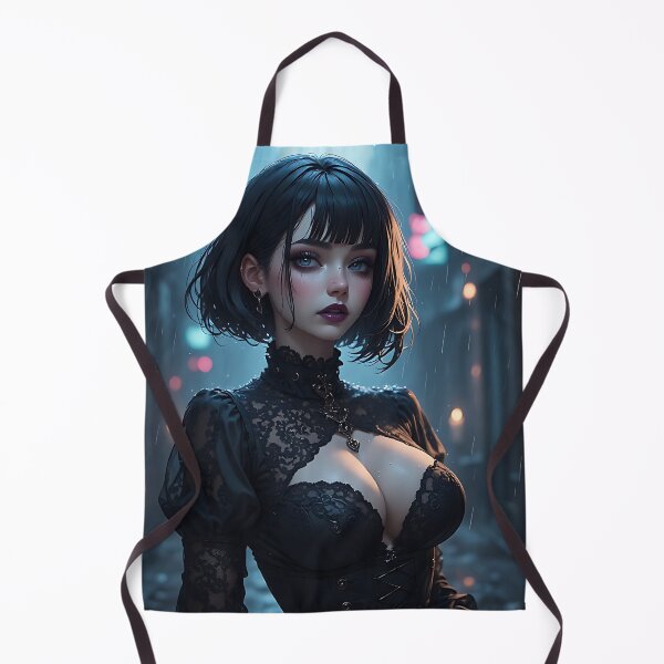 Item preview, Hot Halloween Anime Goth Girl Waifu 303 designed and sold by Your New Fixation.