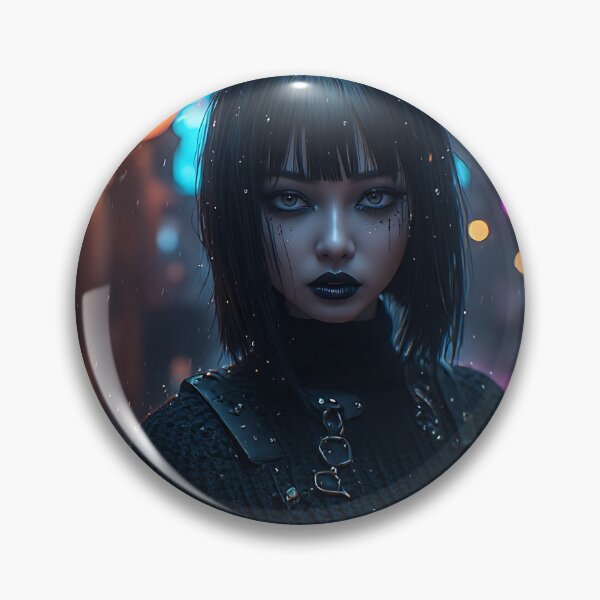 Item preview, Hot Halloween Anime Goth Girl Waifu 304 designed and sold by Your New Fixation.