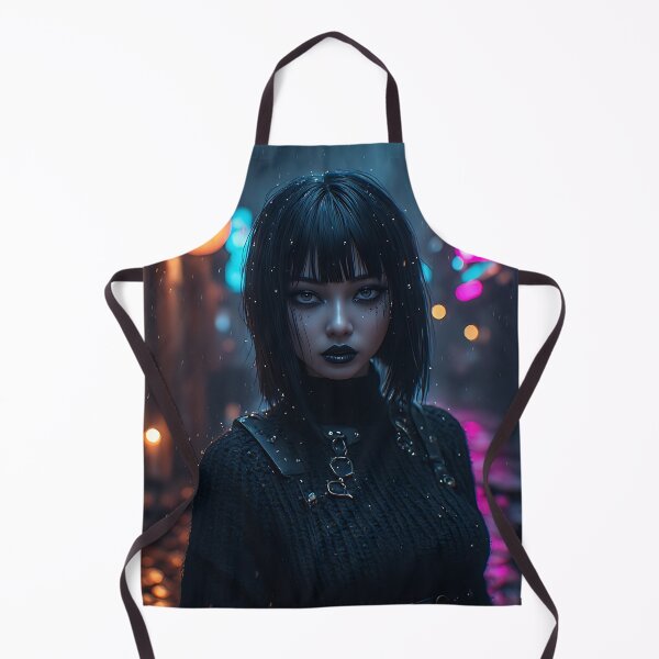 Item preview, Hot Halloween Anime Goth Girl Waifu 304 designed and sold by Your New Fixation.